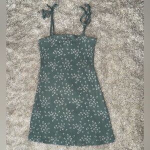Forever21 Mint Green Floral Dress Size M